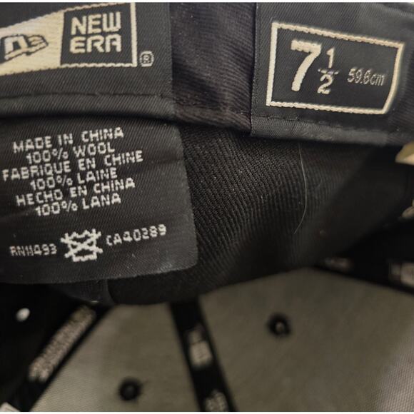 Billionaire Boys Club Hat New Era 7.5 Cap Black 100% Wool Y2K BBC Ice Cream - Picture 4 of 5